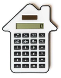 Calculator Shaped Like a House