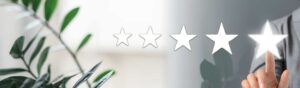 header with five stars